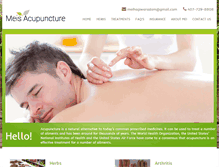 Tablet Screenshot of meisacupuncture.com